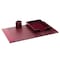 Dacasso Burgundy 3-Piece Desk Set, Bonded Leather DF-5237 - alternate 1